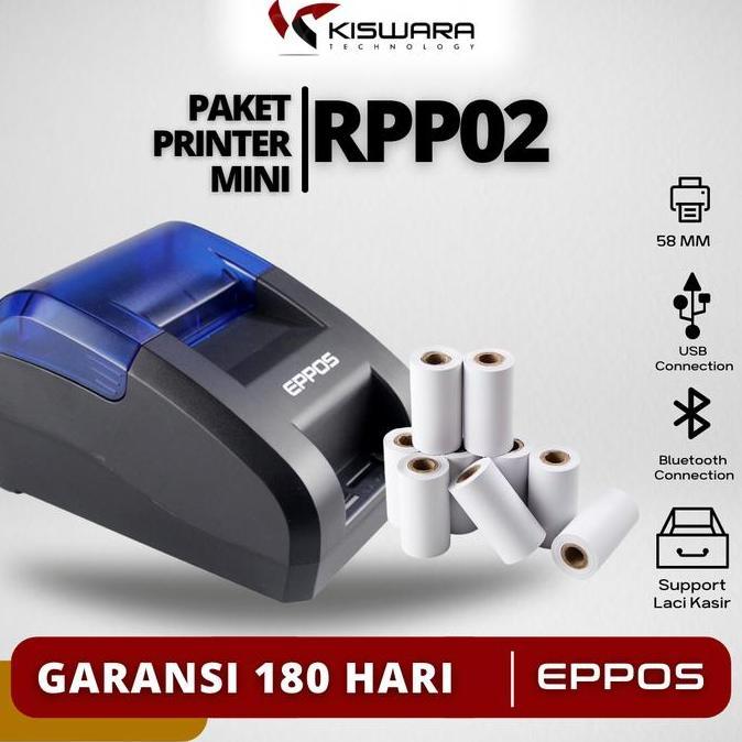 PAKET ALAT KASIR PRINTER BLUETOOTH MINI RPP02
