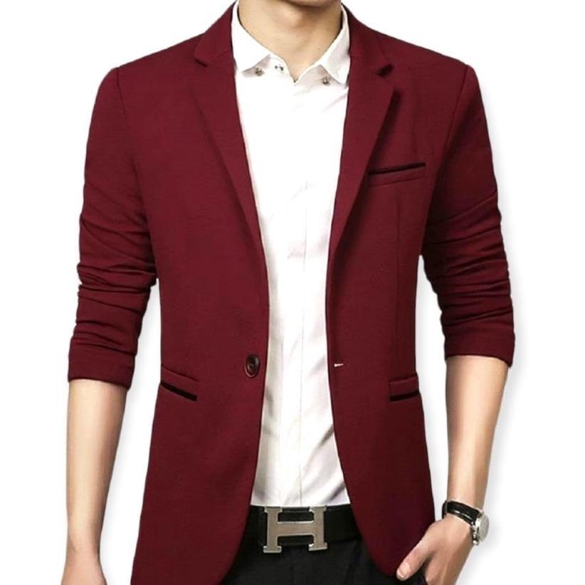 TERBARU Jas Cowok Casual Slimfit/ Blazer Kekinian Pria Korea/ Jas Santai Pria Casual/ Blazer Korea B