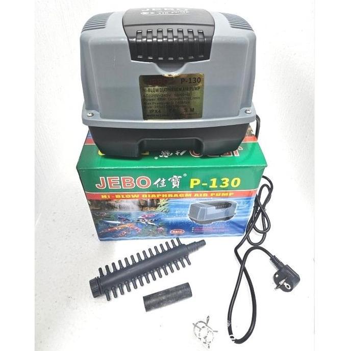 sinyonakane71 - jebo pompa udara hi-blow p-130 untuk kolam & aquarium kapasitas 130 l/min tekanan ma