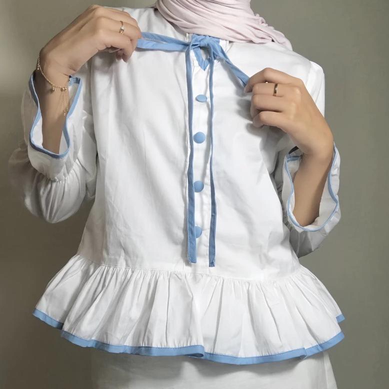 BEST SALE RX FASHION - SERENA BLOUSE / ATASAN BLOUSE WANITA TALI PITA -PN