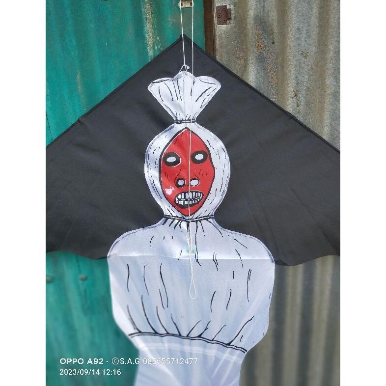 Jy-6 Dfg-88 Layangan Kain / Layangan Hias / Layangan Pocong / Layangan Kuntilanak Sale - Ready Stok