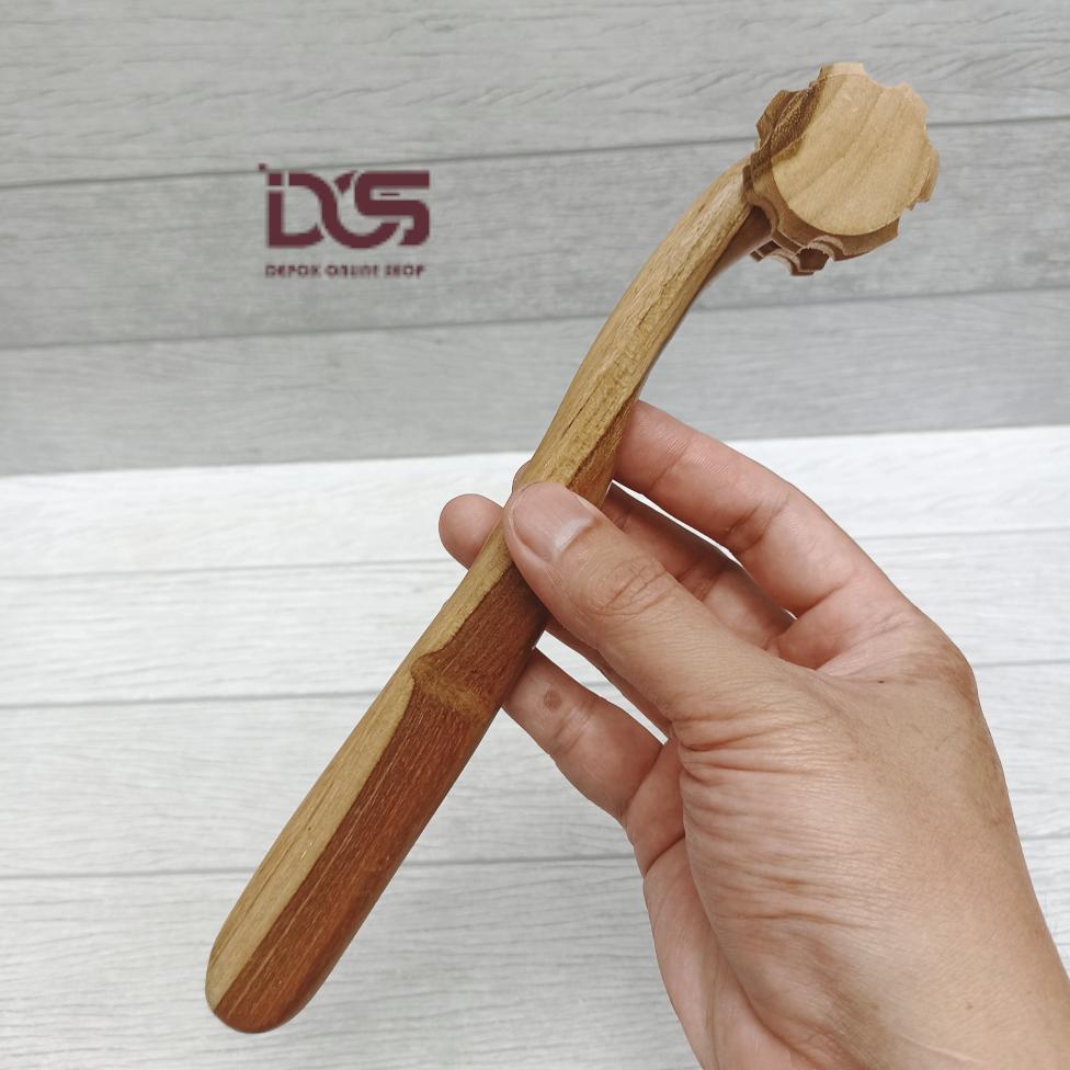 Alat Pijat Roller Punggung Betis Kaki Pijet Refleksi Terapi Rol Tangan Manual Badan Tradisional Kayu