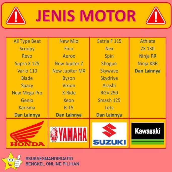 Aki Motor Honda Beat, Scoopy, Vario 110 Kayaba
