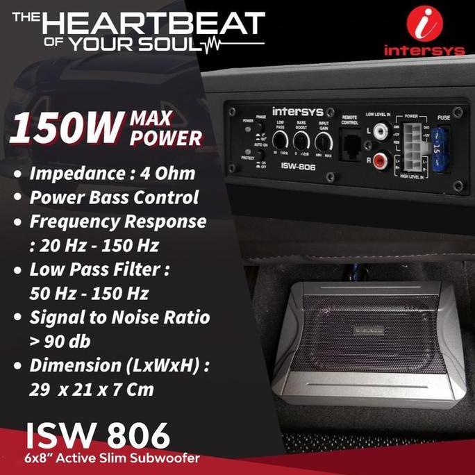 HARGA DISC - SUBWOOFER KOLONG INTERSYS ISW 806
