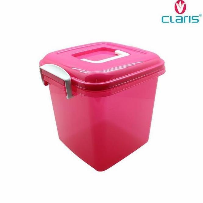 CONTAINER BOX PLASTIK CLARIS 1057 24 LITER DENGAN HANDLE Q-BIC BOX