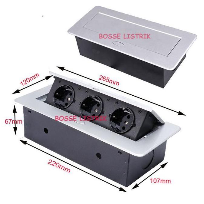 Stop Kontak Tanam Meja Meeting Pop Up 3 Stop Kontak Arde