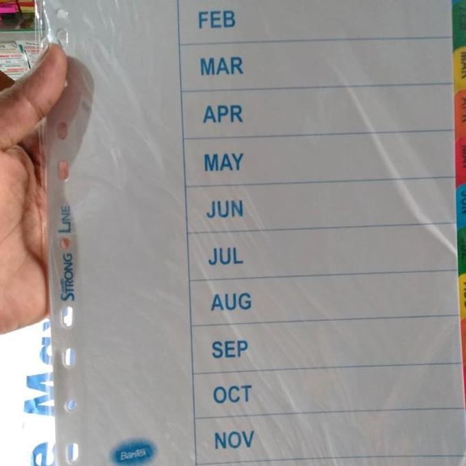 Pembatas Kertas Bulan / Divider Bulan 6259 Diskon