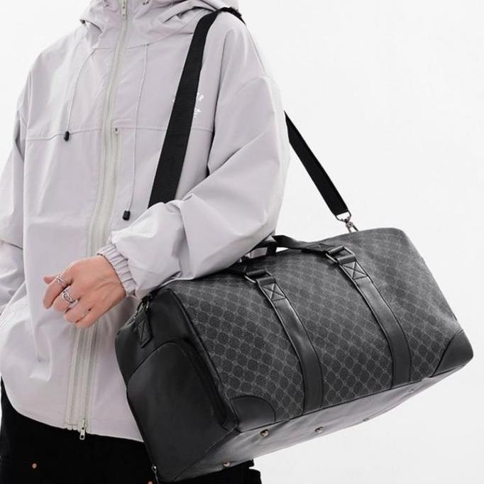 Ready Tas Travel Bag Kulit Premium Tas Gym Fitness Tas Duffle bag Import Tas Pakaian Duffel Besar A-