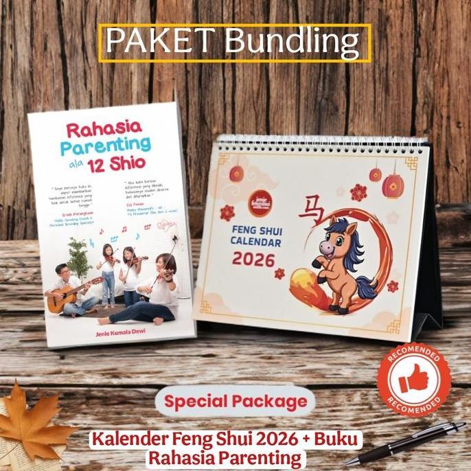 Special Package Paket Kalender Fengs Shui 2026  Shio Kuda Api & Buku Parenting Diskon