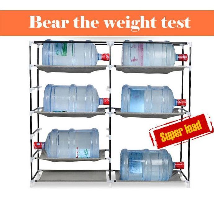 Rak Sepatu Lemari Susun Rakit Rangka Pipa Besi 10 Tingkat