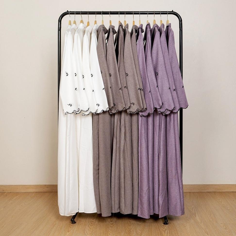 TERBARU Le Khari Renata Gamis Bordir Gamis Katun Madinah Gamis Busui Size S - XL