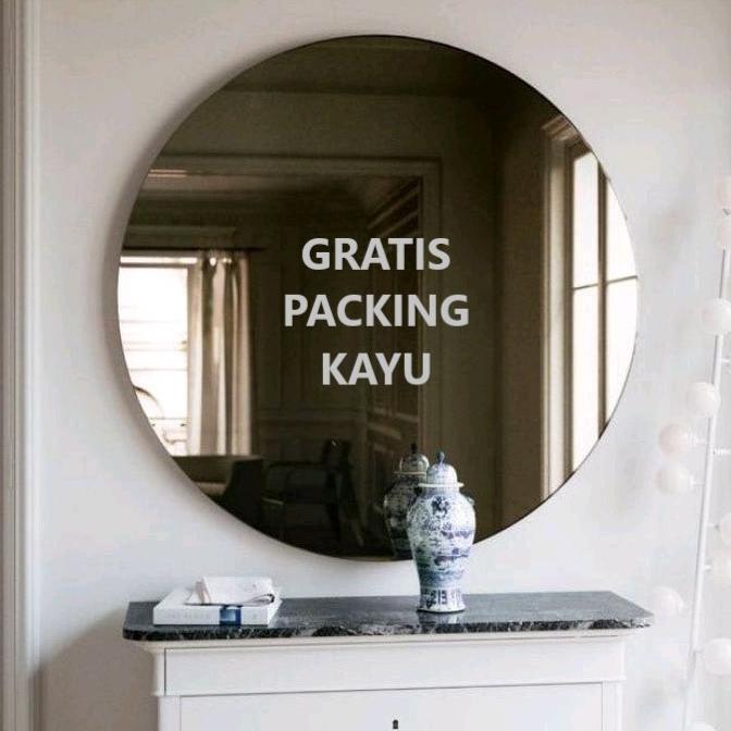 Cermin Bulat Cermin Rias Dinding Cermin Tempel Cermin Aesthetic Cermin Tempel Dinding D50