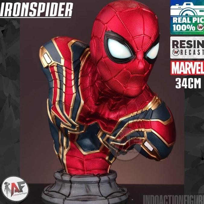 READY Statue Action Figure Avengers Spiderman Iron Spider , Iron Man MK50,Thanos ,Venom Bust Design