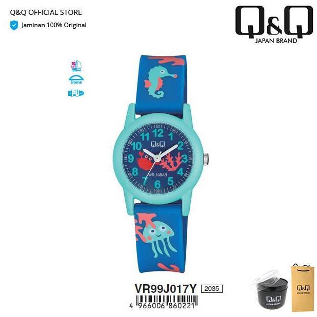 Hijabdol22 - Qq Qnq Qq Original Arloji Jam Tangan Anak Lucu Motif Analog - Vr99 Vr99J Tahan Air