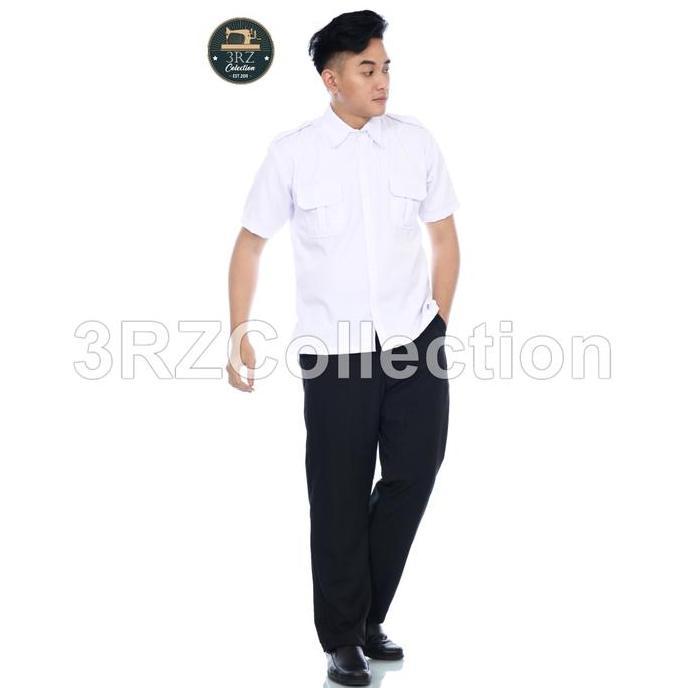 Termurah / Hot Sale Stelan Seragam Pns Putih Baju Kerja Stelan Pdh Pns Putih Kemeja Kerja