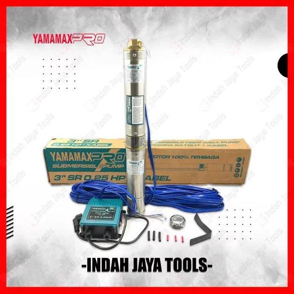 Yamamax Pro 3" Sr Pompa Satelit 0.25 Hp Sible Submersible Sumur Bor Ready