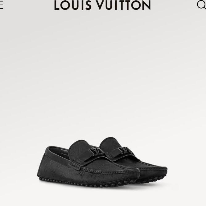 Termurah / Hot Sale Sepatu Loafers Man Lv Louis Vuitton Hockenheim Mocassin Denim Noir Original Prod