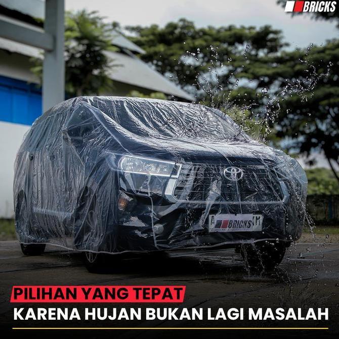 Sarung Mobil Innova Plastik Body Cover Mobil Innova Lama Transparan