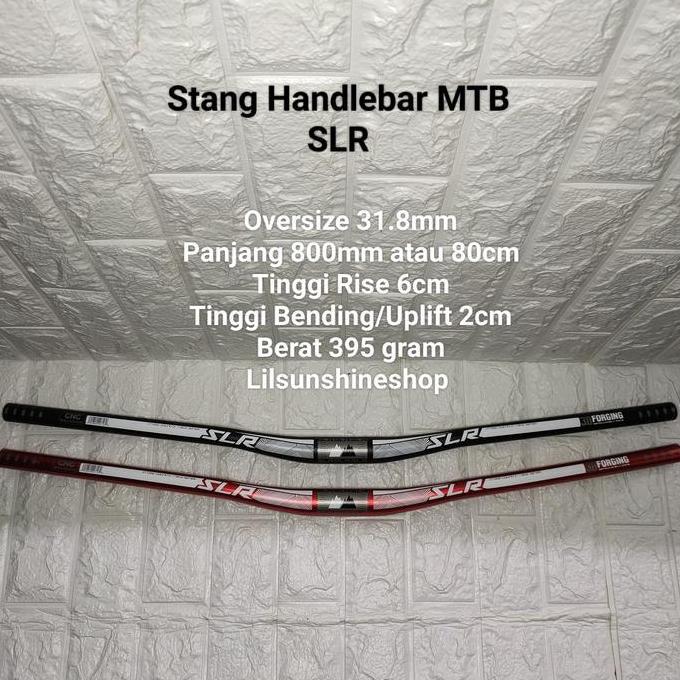 Stang Setir Handlebar Sepeda MTB SLR Alloy Oversize 31.8 Panjang 800mm