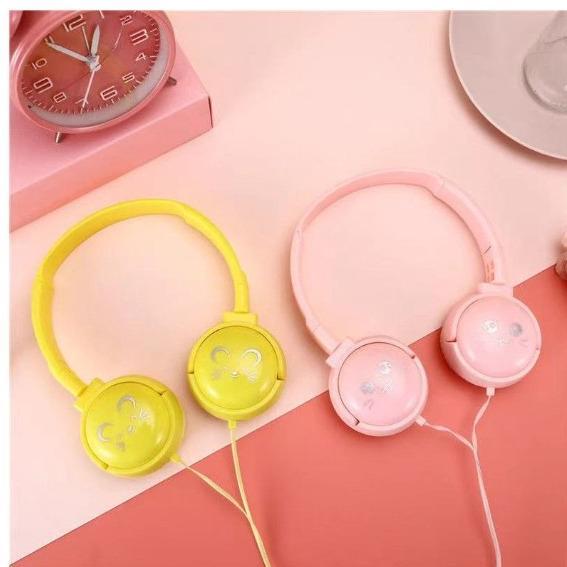 HOT PRODUCT HEADPHONE MACARON BANDO J18 + MICROPHONE EXTRA BASS EARPHONE HANDSFREE HEADSET GAMING J1