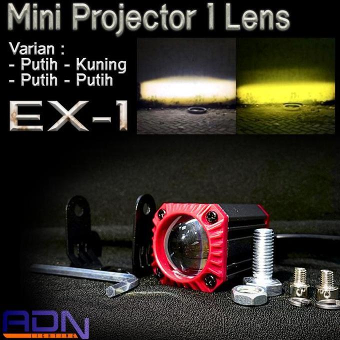 EX1 LED Mini Projie 1 Mata Mini Laser Micro Projie 1 Lens Sql Cree