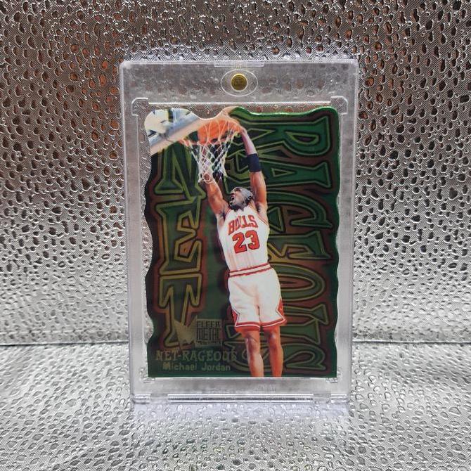 280. Kartu Basket - Custom Card 1996-97 Metal Net-Rageous Michael Jordan #5 Michael Jordan