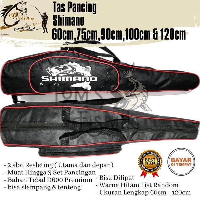 Sakanatsuri- Tas Pancing Shimano 60Cm -120Cm Selempang & Tenteng (Bahan Tebal) Murah Berkualitas - T