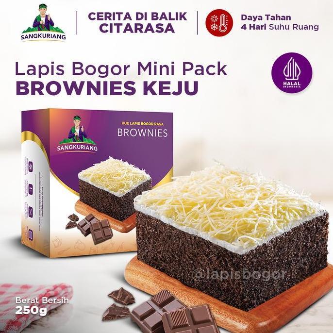Keki- Lapis Bogor Sangkuriang Brownies Keju - Mini Pack (250Gr)