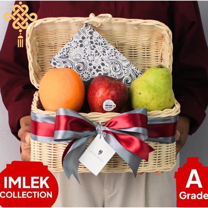 Keki- Parcel Buah Box Rotan Cantik / Parcel Buah Lamaran