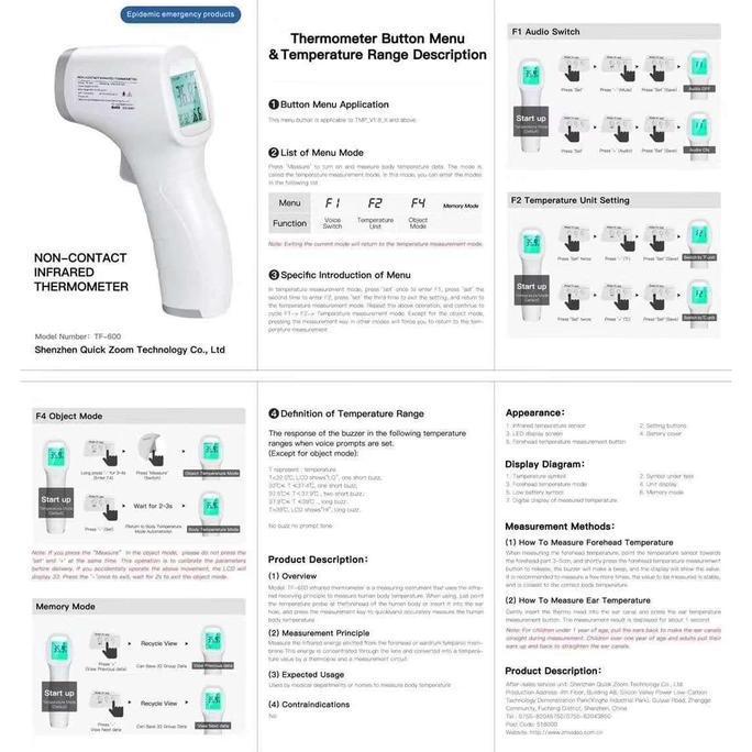 Thermometer Infrared Thermometer Anak,Termometer Gun bkn Lotus / Omron