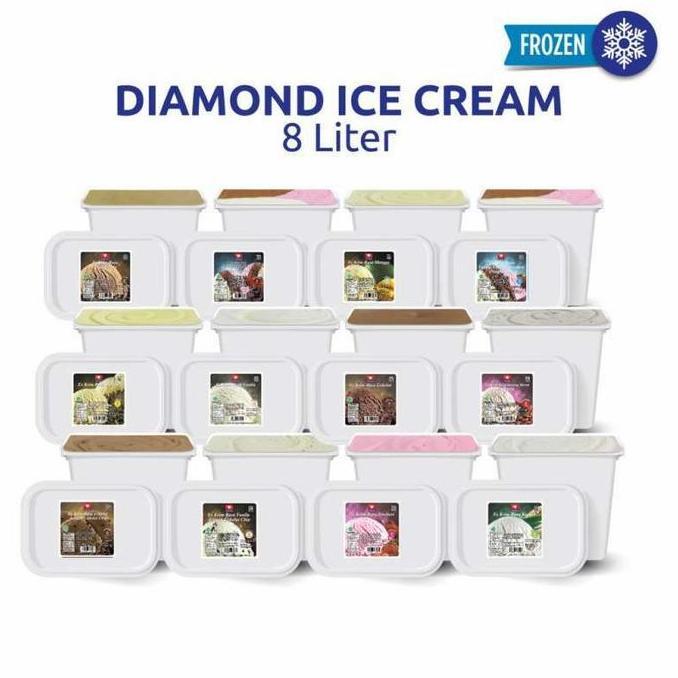 Keki- Ice Cream Diamond 8 Liter / Es Krim Diamond 8Ltr