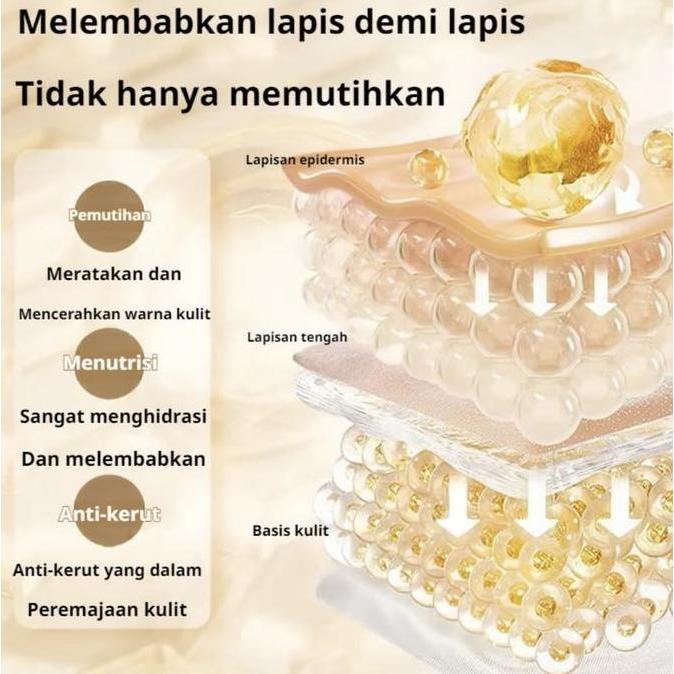 Feisumasuku- Masker Wajah Menghilangkan Bintik-Bintik Topeng Koyak Anti Penuaan & Anti Kedut Kolagen