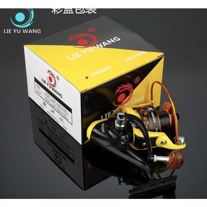 Sakanatsuri- Reel Kuning Spool Metal 12Bb Hd Series Lieyuwang 1000-7000