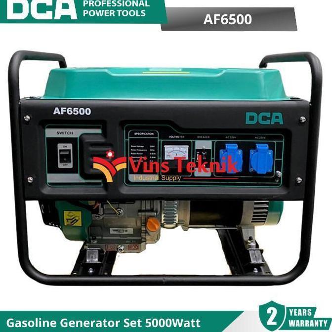 DCA AF6500 Mesin Genset Bensin Gasoline Generator Set 5000Watt AF 6500