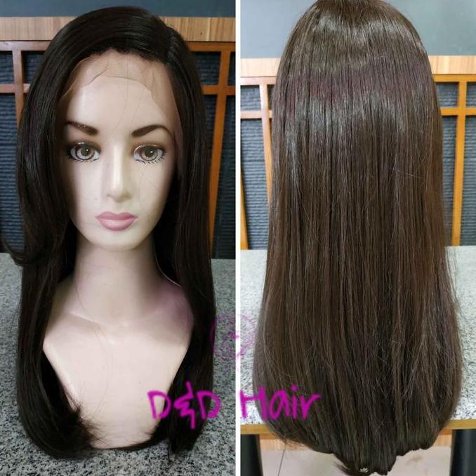 Wig Rambut - D&D1779 - Darkbrown - Front Lace Wig
