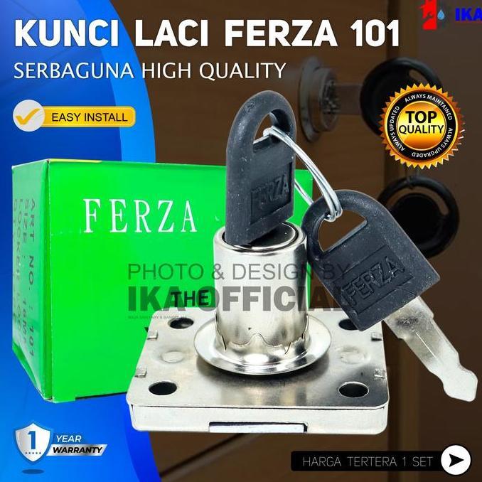 GRANTZY Kunci laci Kecil FERZA 101 / kunci lemari / skrup sekrup / Kunci laci lemari Drawer lock / r