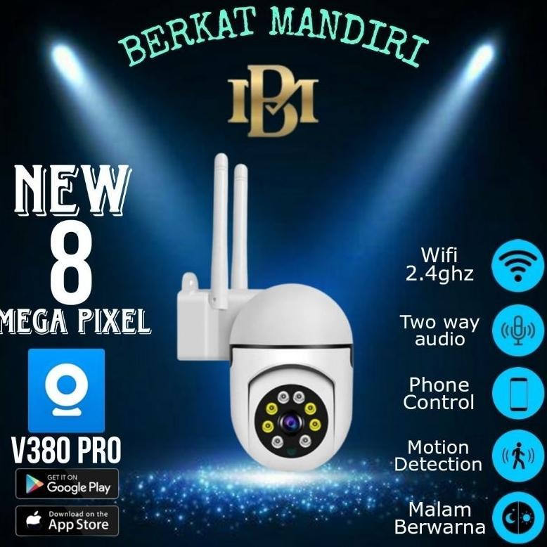 CamKeamanan- IP Kamera Outdoor CCTV Wifi 1080P Waterproof Camera CCTV PTZ Tanpa Kabel Jarak Jauh Pan