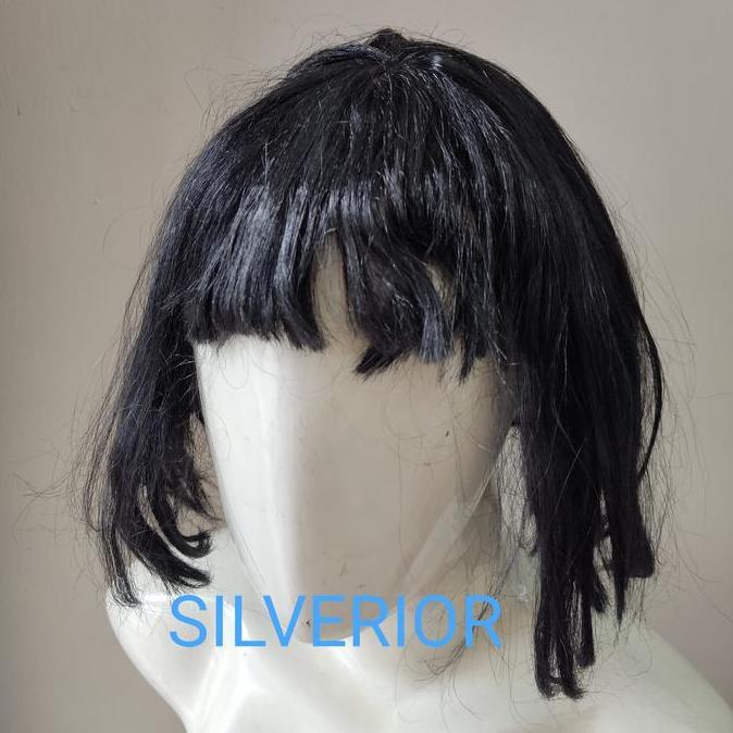 Wig Rambut Palsu Pendek Bop Hitam