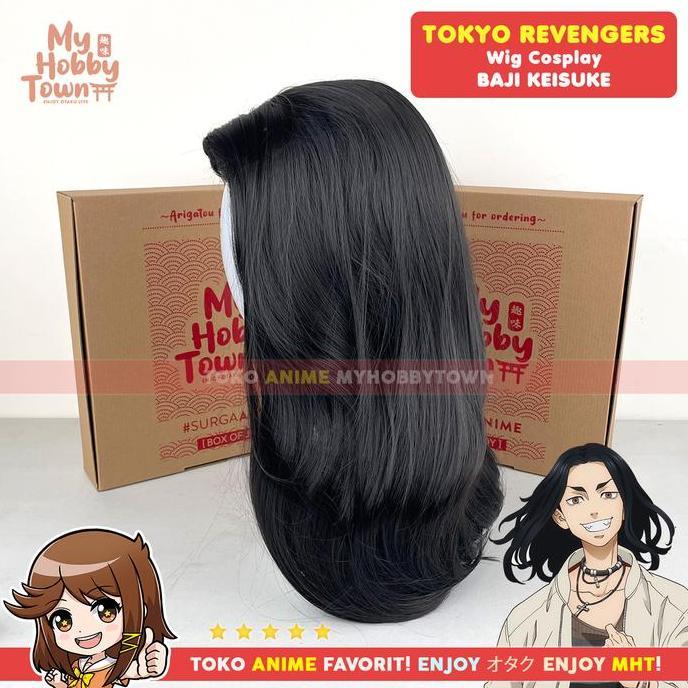 Wig Cosplay Anime Tokyo Revengers : Baji Keisuke