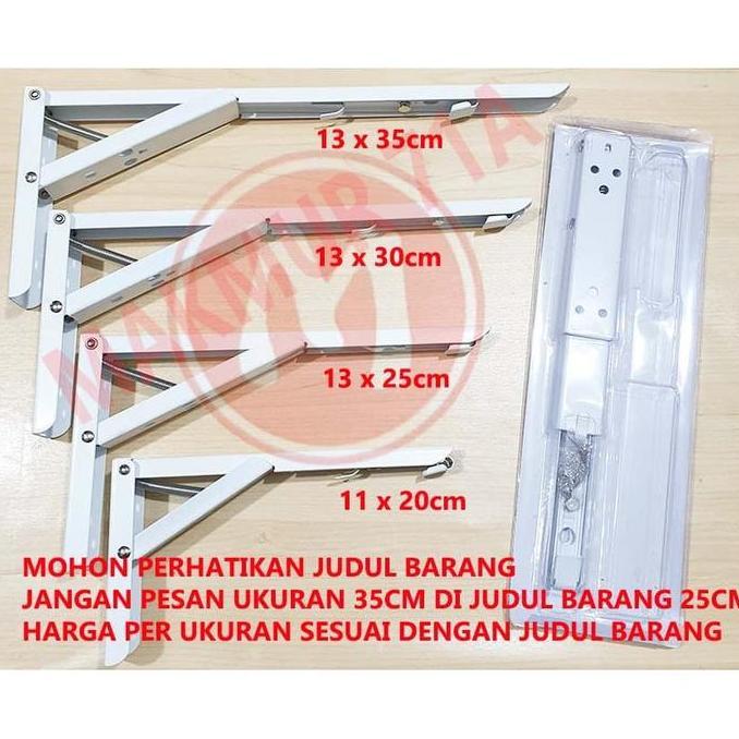 Siku Meja Lipat / Siku Rak Lipat 20 cm 8 inch