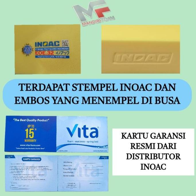Kasur Lipat INOAC EOE D32 Tebal 20 cm  Garansi 15 Tahun Kasur INOAC