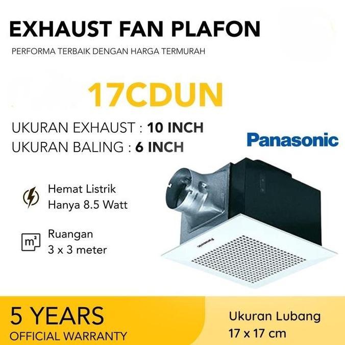 New Exhaust Fan Plafon PANASONIC Sirroco Ducting 6" inchi *MEDAN*