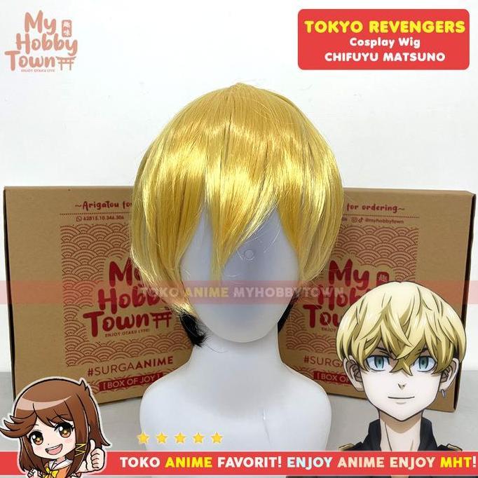 Wig Cosplay Anime Tokyo Revengers : Matsuno Chifuyu Rambut Palsu