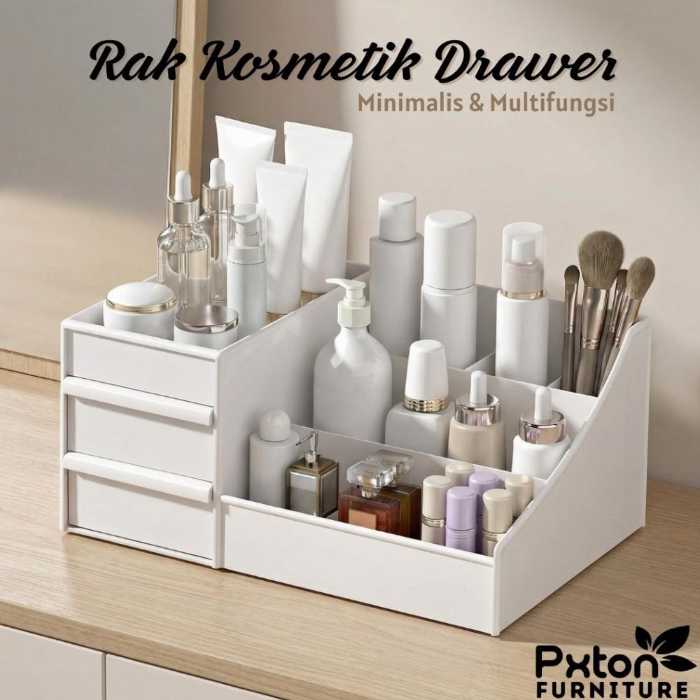 we-53 Rak Kosmetik Drawer Kotak Penyimpanan Makeup Organizer make up storage box kosmetik RAK BUKU R