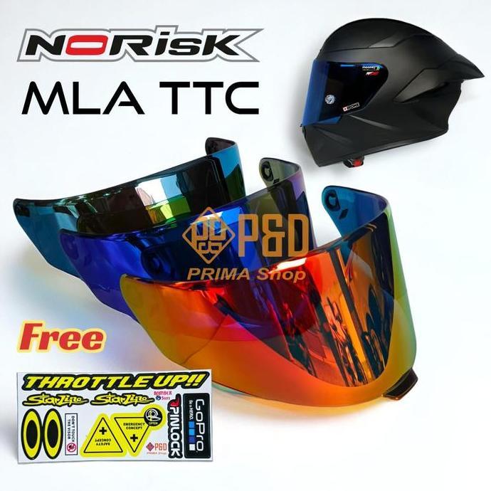 Kaca Helm MLA Crypton, Flat Visor MLA TTC Full Face