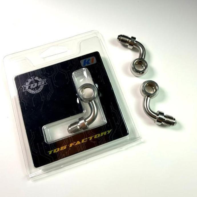 PROMO TQ6 FACTORY BANJO SELANG REM STAINLESS 90 DERAJAT FLAT VIETNAM TQ6 UNTUK MOTOR HARGA MURAH