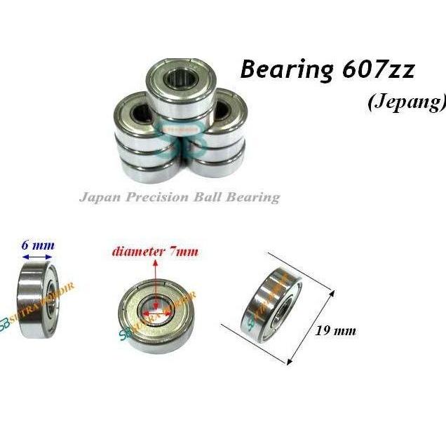 PROMO BEARING 607Z EZO JEPANG BEARING 607ZZ JEPANG BALL BEARING 607Z EZO JAPAN KUALITAS BAGUS 607Z E