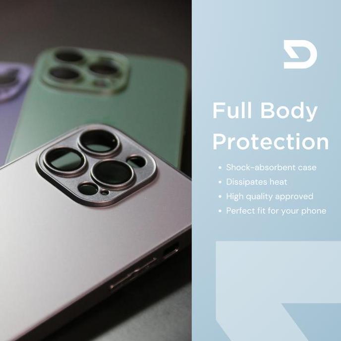 Case iPhone 11 12 13 14 Pro Max Matte Lens Protector Casing ProSteel