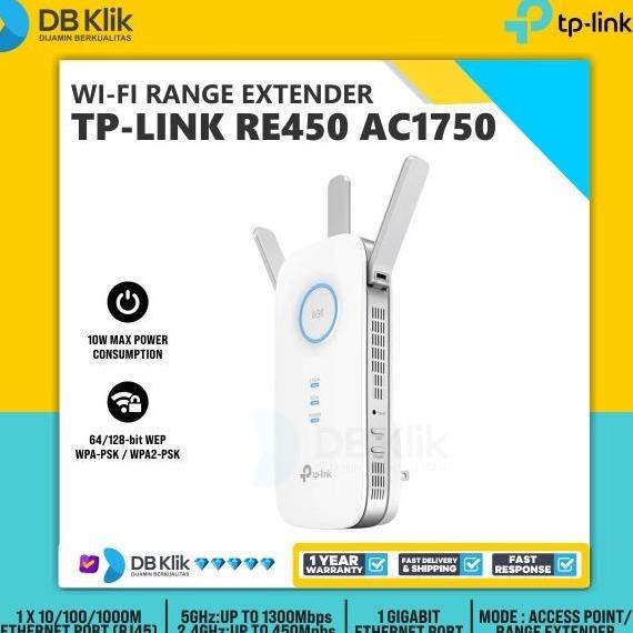 Wifi Range Extender TP-LINK RE450 AC1750 Dual Band TP Link RE450