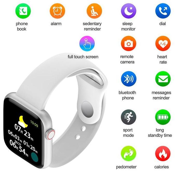 INONE Smartwatch S6 Touch Screen Fitness Tracker Smart Watch with